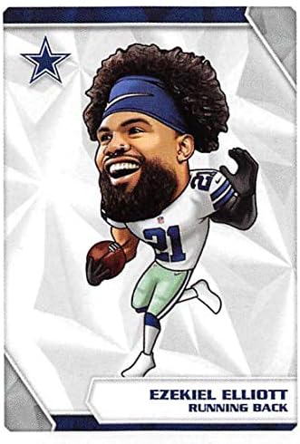 2020 Panini NFL adesivos #295 Ezekiel Elliott Fathead Dallas Cowboys Football Sticker Card