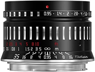 Ttartisan 35mm F0.95 Manual APS-C Lente de câmera fixa para L Mount Mirrorless Lecia T, TL, TL2, CL, Sigma FP