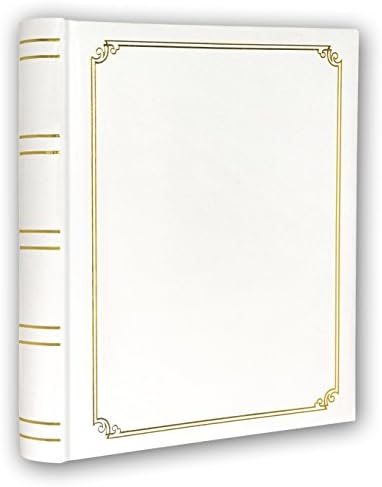 Álbum de fotos adesivo ZEP ADT3535 com 100 páginas, papel laminado branco 35 x 35 cm