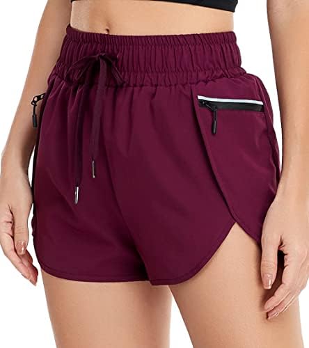 Oalka Women's Quick Dry Scort Shorts Alinhados Shorts Athletic com bolsos