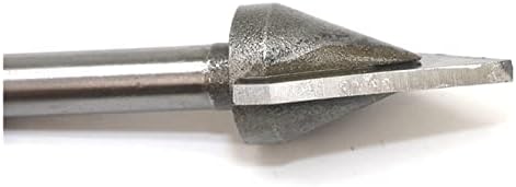 Cortador de moagem de superfície 6,35 mm 1/4 Haste de 60 graus ângulo de ângulo de carboneto ângulo V Bit com rolamento