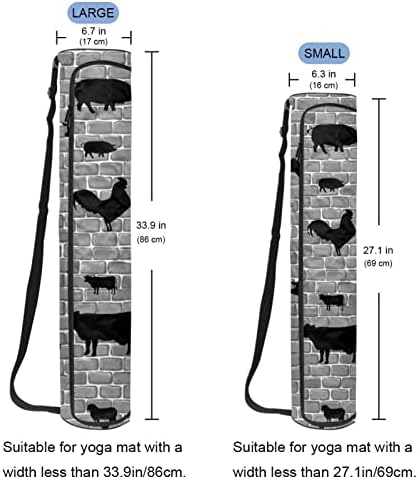 Farm.Zoo Yoga Mat Carrier Bag com alça de ombro de ioga bolsa de ginástica Bolsa de praia