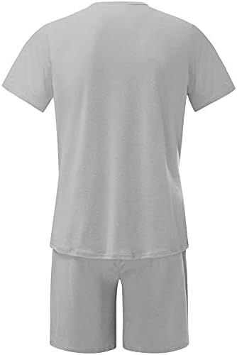 2023 esporte casual para masculino traje de duas peças Sólido O-gola Ocha de manga curta Camisetas camisetas curtas
