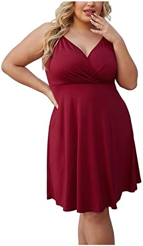 Vestido de verão feminino 2023 Casual Plus Size Vido Sólido Sólido Sólido Boho Vestido de Vestido Com Bolsos