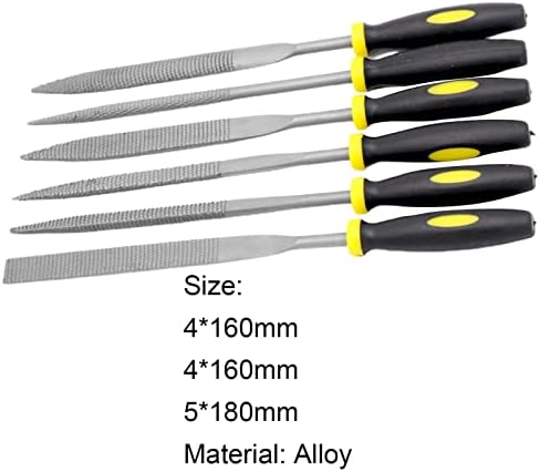 Conjunto de arquivos de from RASP de 6pcs CDAR, arquivos de agulha, arquivo de rasp de madeira multifuncional com manipulação de alta temperatura do equipamento de hardening