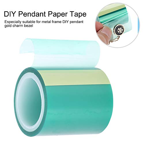 Fita de papel sem fita de resina zjchao, fita de papel sem fita de papel diy pingente de resina de jóia UV ferramenta de moldura de metal fabricação de metal para molduras ocas de moldura epóxi resina diy pingente artesanal