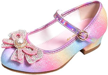 Sapatos infantis com diamante sandals brilhantes sapatos de princesa salto alto show sapatos de princesa sapatos de vestido