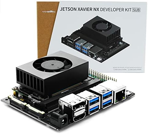 Yahboom Jetson Xavier NX Sub Developer Kit com Antenna de Power da antena de rede Adaptador 128G SSD Jetson Xavier NX