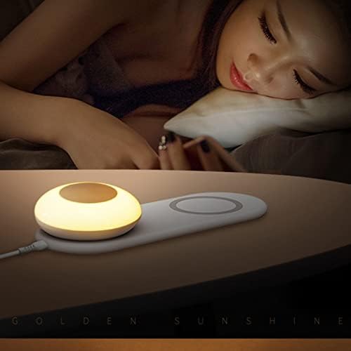 LLLY 10W Carregador para Smartphone LED Recharge Night Light 3 Color Bedroomm Wall Lamp