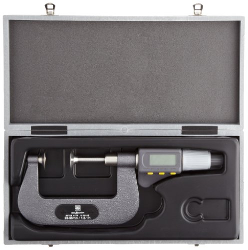 Brown & Sharpe TESA 60.30041 Micromastro digital CAPA Externo micrômetro para medição de inclinação da engrenagem, faixa de