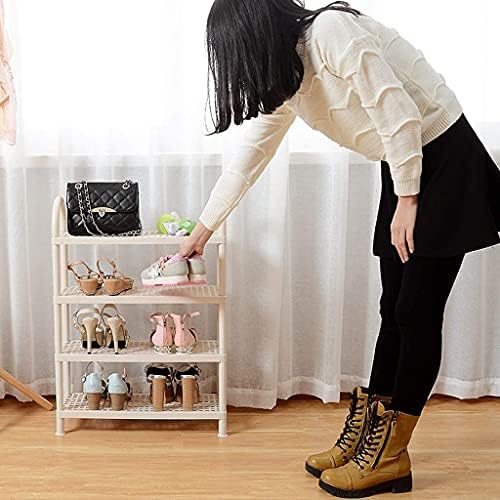 Vlizo Shoe Stand Multi-camada de camada simples Economic doméstico Rack de sapatos de plástico multifuncional, com Gabinete de sapato de guarda-chuva