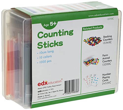 EDX Education Counting Sticks - Conjunto de 1000