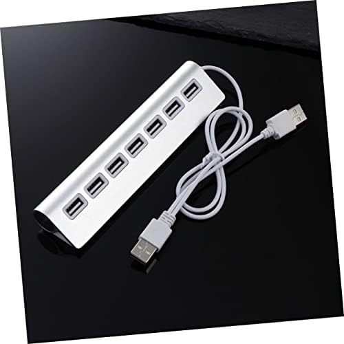 Solustre USB Hub for Computer Laptop USB Hub USB Adaptador Silver USB Dispensador USB Hub para laptop