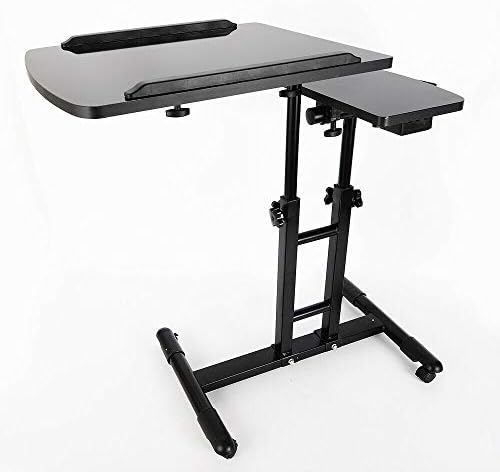 CNCEST Portable Mobile Tattoo Work Station Arm Rest Stand Desk Table Bench com rodas universais, altura ajustável
