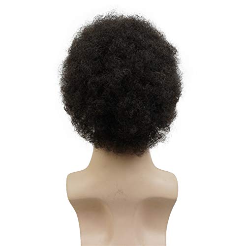 Perucas curtas de Aimole Afro curtas peruca de cabelo humano para mulheres negras ou homens afro -americanos peruca