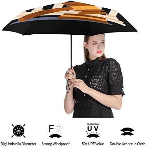 Juiz Hammer Travel Umbrella 3 Folds Automotor aberto Fechar guarda-chuva portátil portátil portátil portátil