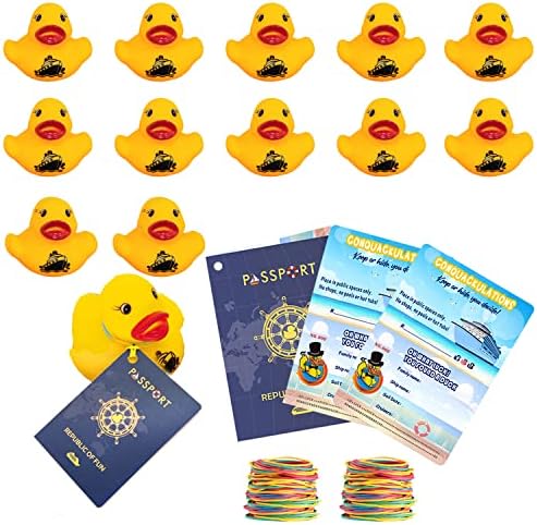 Tags de pato, etiquetas de pato de borracha de cruzeiro, etiquetas de pato para cruzeiro, cartão de jogo de mergulho, 20 patos