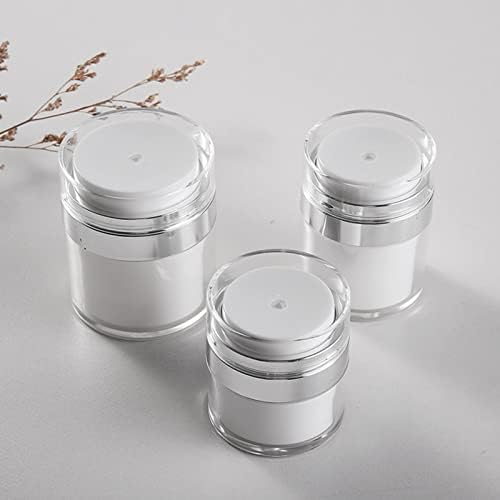Ulbemoll jarros de bomba sem ar, 3 pacote de 3 pacote 1,7 oz vazio de contêiner cosméticos vazios Viagens Essentials