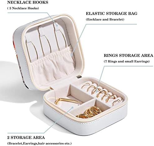 Caixa de jóias para mulheres Paris Eiffel Tower Jewelry Organizer Case Storage para colares Bracelets Brincho