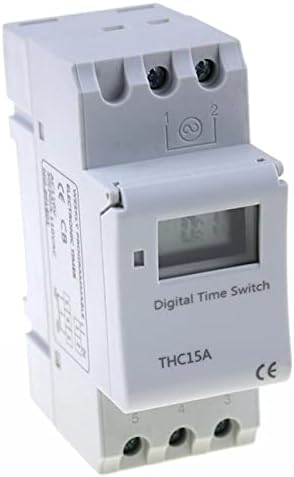 Buday THC15A ZB18B Timer SwitchElectrônico semanal 7 dias programáveis ​​Time Digital Time Relé controle AC 220V 16A DIN