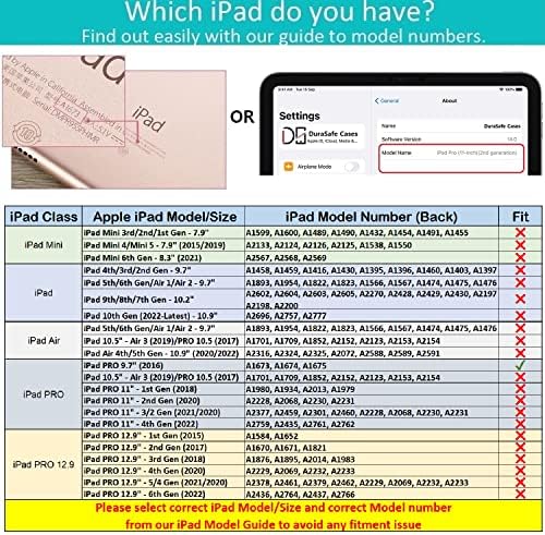 Durasafe casos iPad Pro 9,7 polegadas [Pro 9.7 ] A1673 A1674 A1675 MLMP2LL/A MM172LL/A MLMN2LL/A MLMW2LL/A Folio