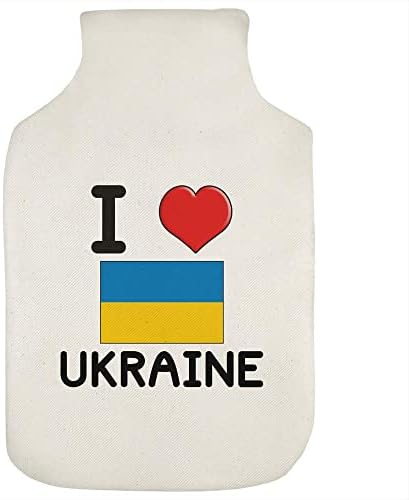 Azeeda 'eu amo a Ucrânia' Tampa de garrafa de água quente