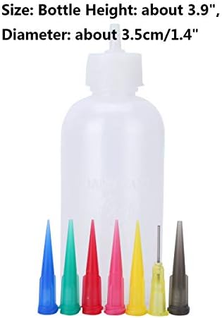 Aislor Plastic Squeeze Squirt Garrafas com medições discretas - para molho, ketchup, churrasco, molho, tinta, oficina,