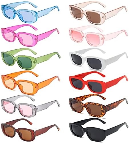 YQVIE Pequenos óculos de sol retro retângulo para homens homens vintage Trendy Square Glasses UV400 Protection