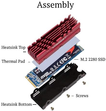 DIGIFAST M.2 2280 SSD Premium Heatlestring - vermelho