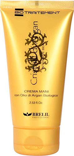 Brelil Bio Traitement Cristalli d'Argan Creme das mãos com óleo de argan, 75 ml./2.53 fl.oz.