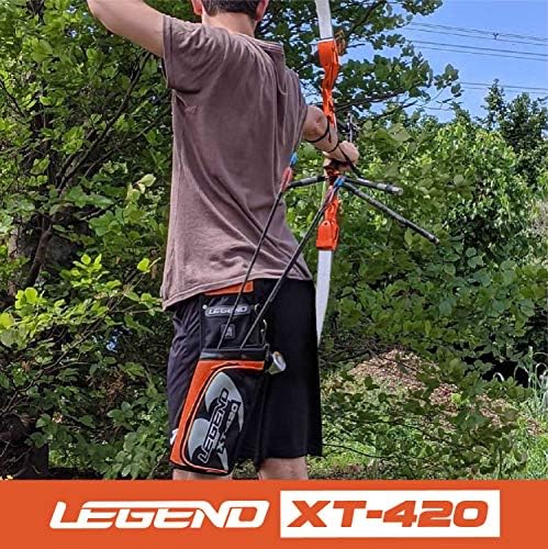 Legend XT420 - Aljúmra de arco e flechas - aljava do quadril de arco e flecha com cinto, encaixa 3 suporte para tubos de seta -