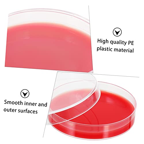 SOLustre 10pcs Blood Agar Plate Microscope Acessórios Acessórios Terrarium Laboratório Laboratório Petri Agar Petri Disishes Petri