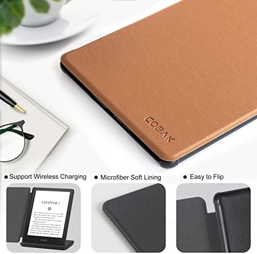 Cobertão Cobak para Kindle Paperwhite - Toda a capa de couro PU com recurso de esteira de sono automático para o Kindle
