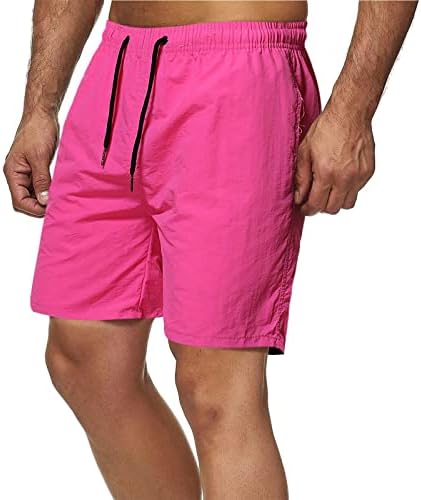 Shorts de cintura elástica para homens se encaixam em shorts de praia de verão com cintura e bolsos shorts atléticos