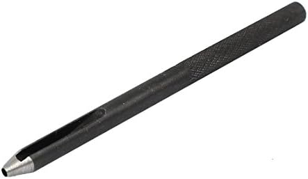 Aexit Leather Ket Suncos de cinta de cinta Hole Hollow Ferramenta de mão Brilho preto Punchos de 1,5 mm dia