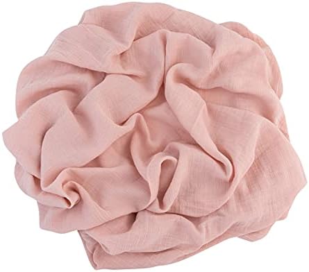 Ely's & Co. Cotton Muslin Swaddle Blanket 1-Pack for Baby Girl- algodão musselina extra-largura cobertores de pétalas rosa