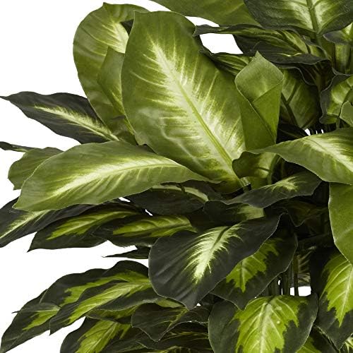 Quase natural 6639 24in. Planta de seda dourada dieffenbachia, verde