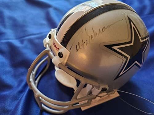 Tex Schramm raro JSA Coa assinado Cowboys Football Mini Capaceleth Autograph - Autographed NFL Mini Celmets