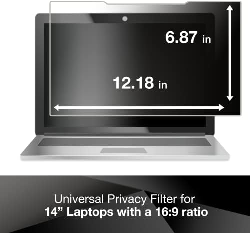 Filtro de privacidade de 3m para laptop de 14 - compatível com tela sensível
