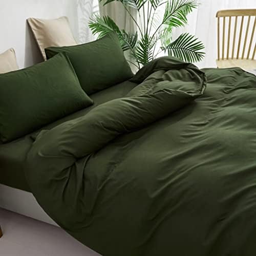Conjunto de edredom do Exército de Clothknow Army Queen Green Bedding Sets Sets Queen Cotton Cotton Green Green Green