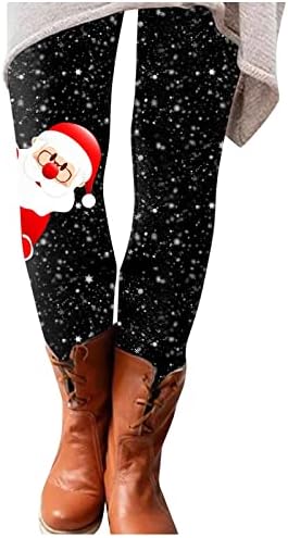 Xiloccer leggings women bota de bota impressa calças all-casuais longas elásticas calças de natal