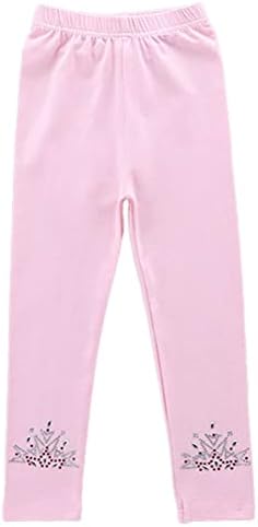 Aislor Girls Cotton Capri Leggings Kids Summer Fedless sem pés