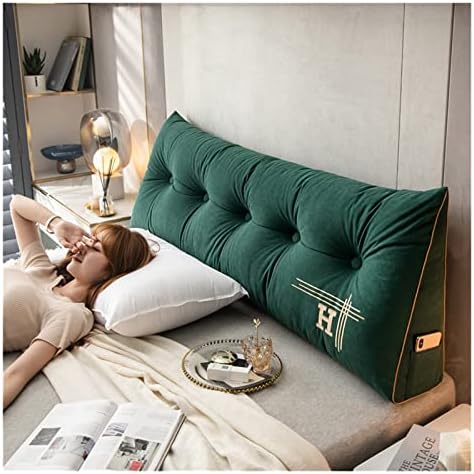 Backrests de cama triangular de almofada à beira da cabeceira removível para casas de almofadas de travesseiro de encosto macio de
