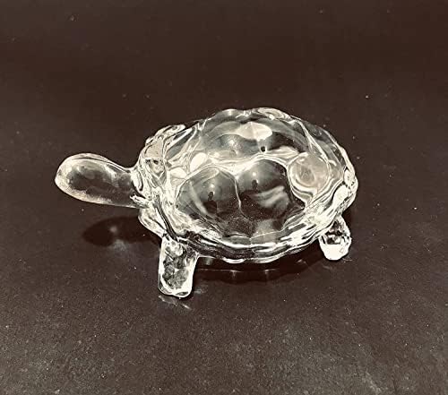 Kunal Clear Crystal Turtle Fengshui Vastu Tartaruga para a Paz e Prosperidade Animal Feliz Presente de sorte para o seu amado