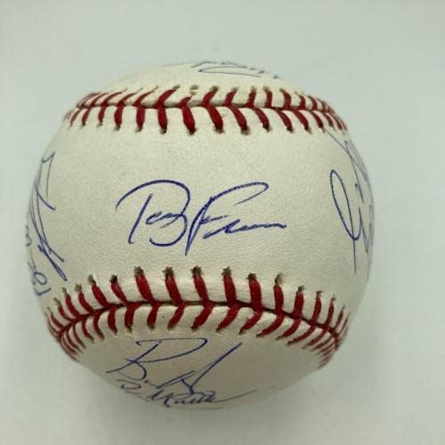 2004 Boston Red Sox World Series Champs Team assinou W.S. Baseball MLB Holo - Bolalls autografados