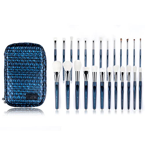 Brush de maquiagem sdgh-25pcs cabra e escovas de maquiagem sintética de coragem de cor de cor de cor de cor de beliscão