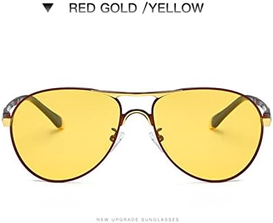 Óculos de visão noturna do McOlics para dirigir, anti -brilho polarizado UV400 Amarelo Nighttime Rain Safety Eyewear