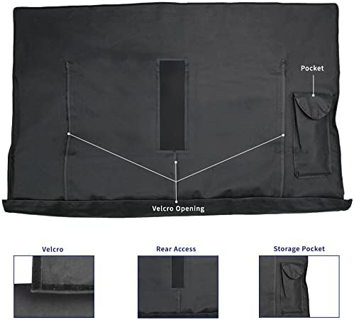 Protetor de capa de TV de tela plana vivo para telas de 65 a 70 polegadas, projetadas para o teto elétrico da Vivo Mount-E-FD70, ao ar livre, à prova de água, resistente à água, capa-fd65