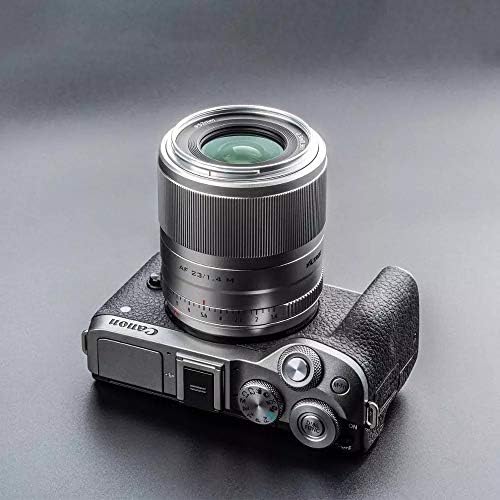 Viltrox 23mm f1.4 lente de foco automático APS-C Lente de abertura grande para câmeras de montagem em ef-m de canon ef-m prata