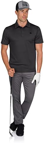 As camisas de pólo de golfe desarrumadas masculinas - o comprimento perfeito, o tecido elástico seco rápido e de 4 vias. Wicking de umidade, proteção UPF 50+